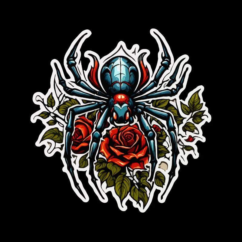 Spinne / Netz / Haustier / Kriechtier / Achtbeiner