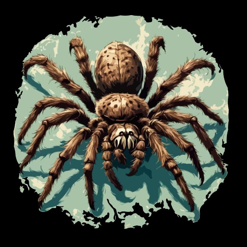 Spinne / Netz / Haustier / Kriechtier / Achtbeiner