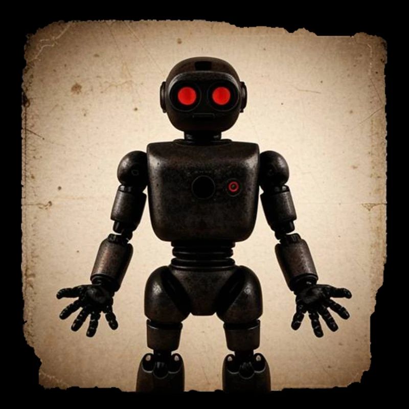 Schwarzer Roboter