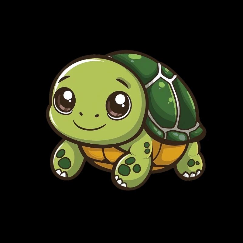 Cute turtle with big eyes