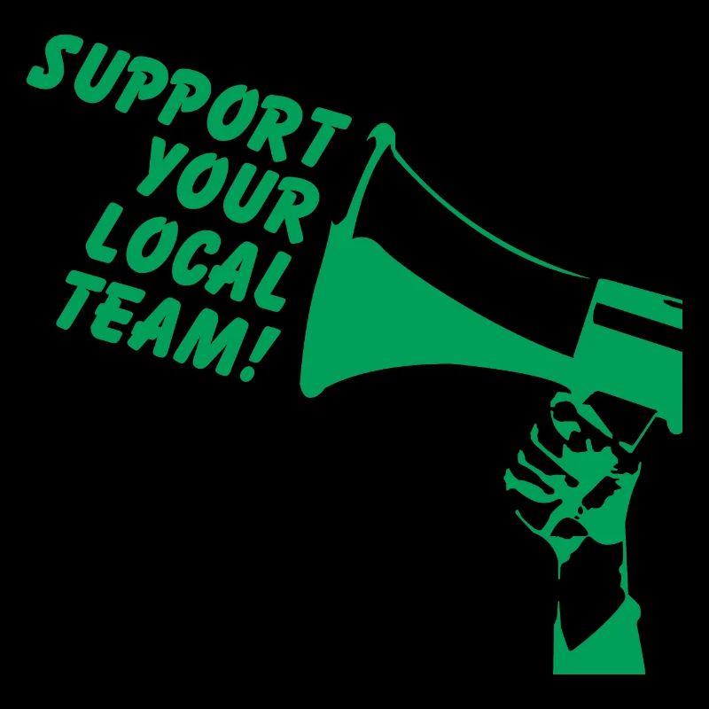 Support your local team Grönsvart