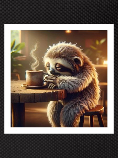 Sloth Morning Coffee