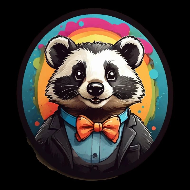 Lustiger Waschbär Comic