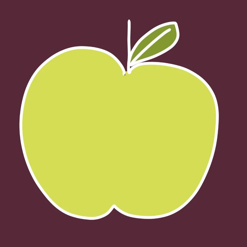 Pomme Aliment Symbole Forme Vert