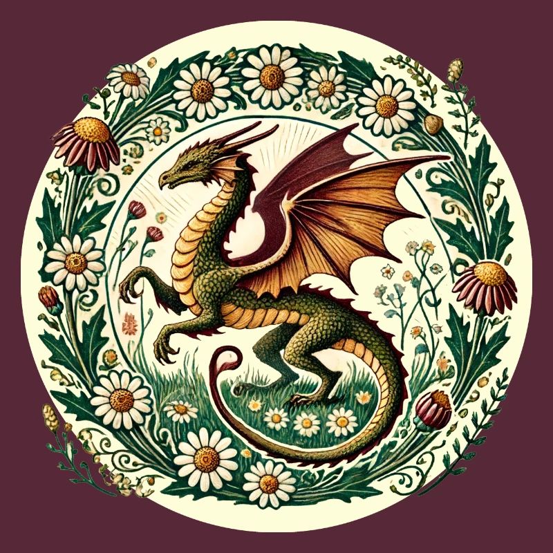 Gänseblümchen-Blumen-Drache
