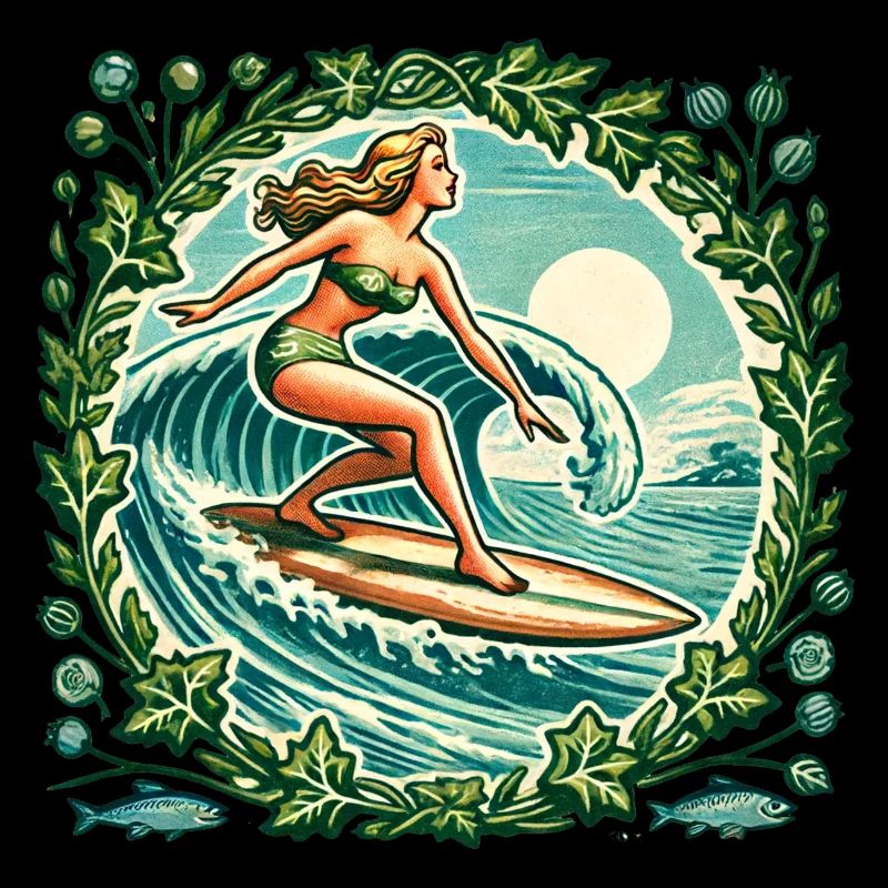 Surfer-Mädchen