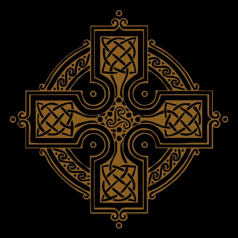 Keltische Kreise, Ecken, Farbfelder, Gothic-Symbole
