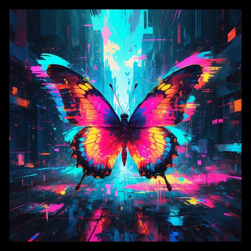 Papillon Néon