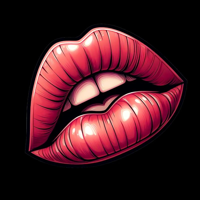 Red Lips - Intense Sensuality