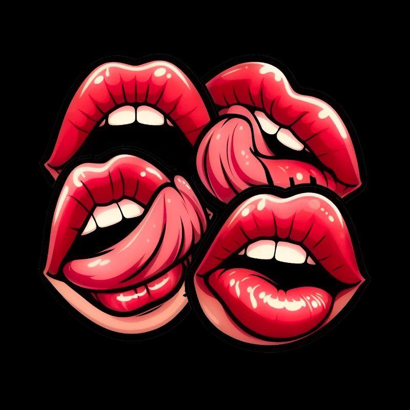 Baiser de Charme - Lèvres Sensuelles