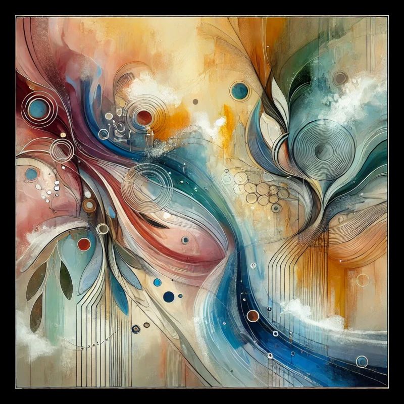 Energiegeladene Essenz - Abstraktes Gemälde