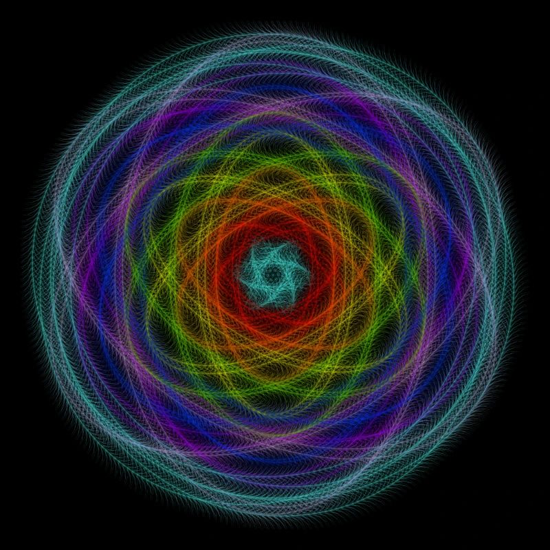 Hypnotischer Regenbogen