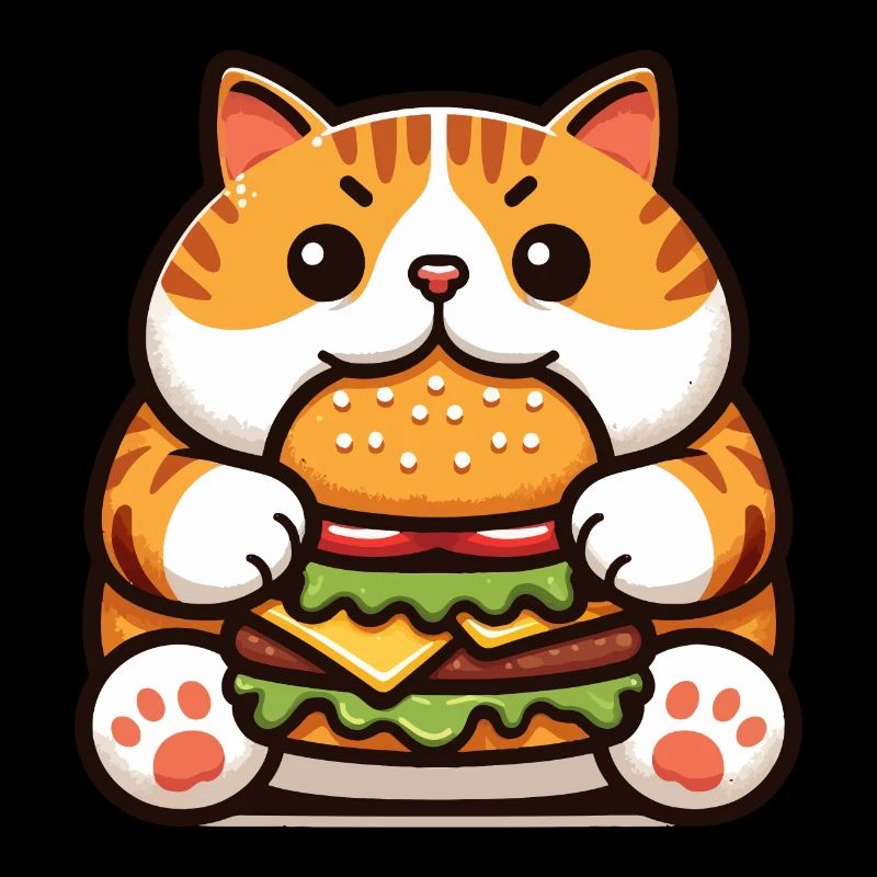 Chat mange Burger