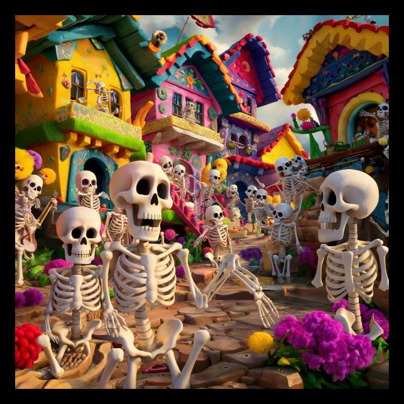 Dorf der Skelette