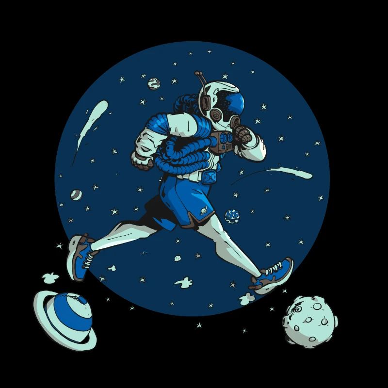 A cosmonaut runner
