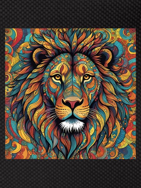 Lion coloured