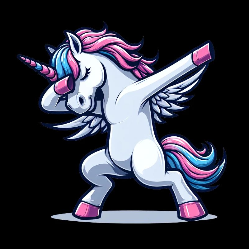 Unicorn Dabbing Einhorn