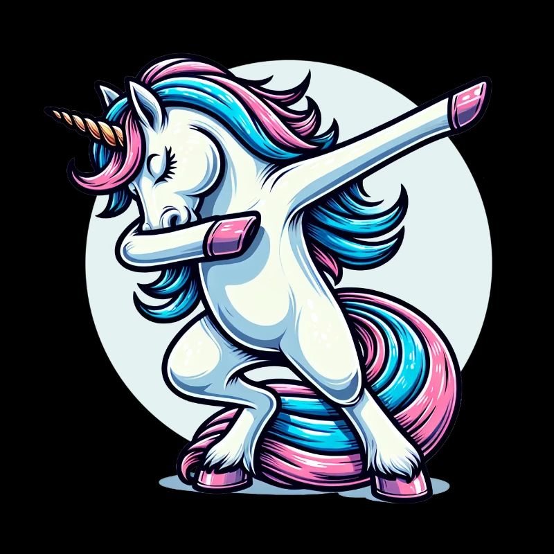 Unicorn Dabbing Einhorn