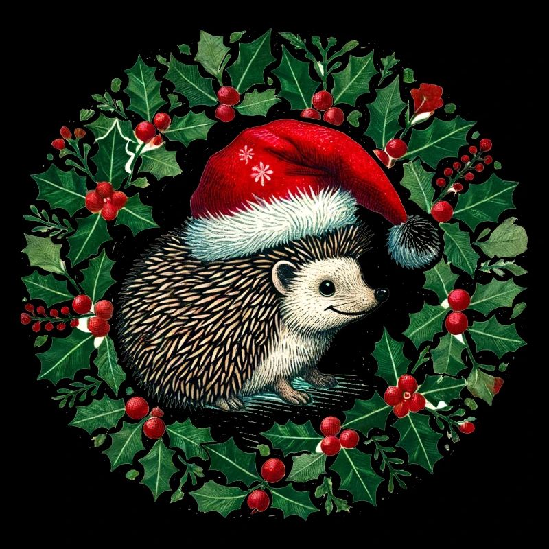 Christmas hedgehog