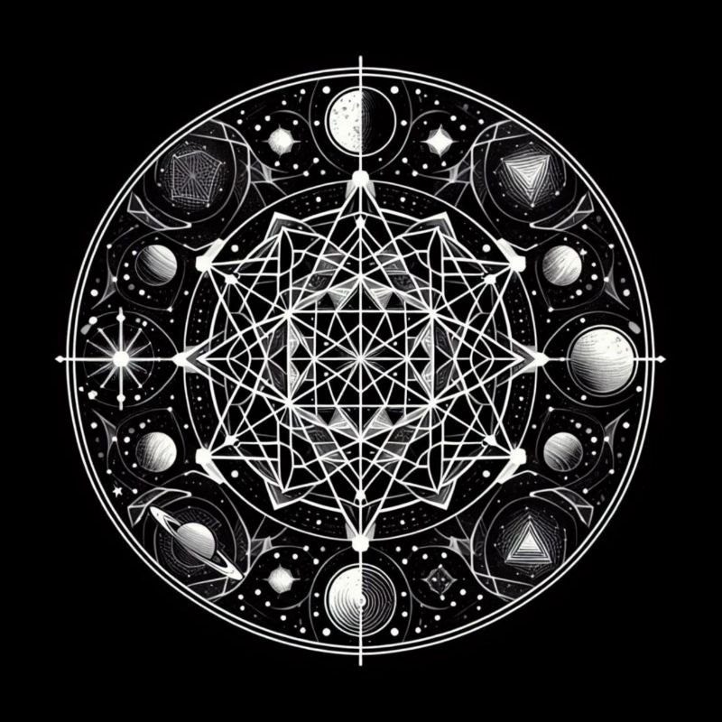 Celestial Geometry: Sacred Night Sky