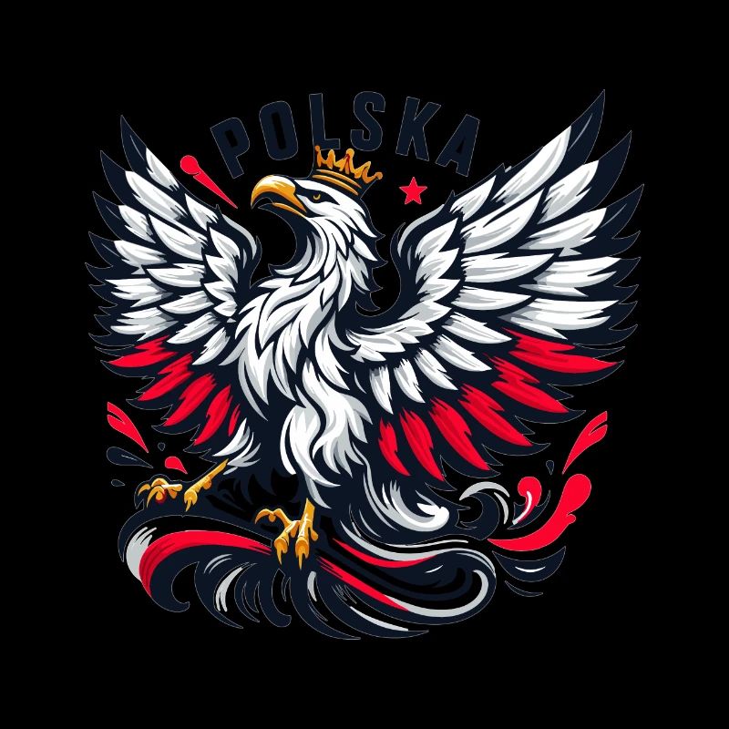 Poland Polska Polish Red White Eagle Crown Gift