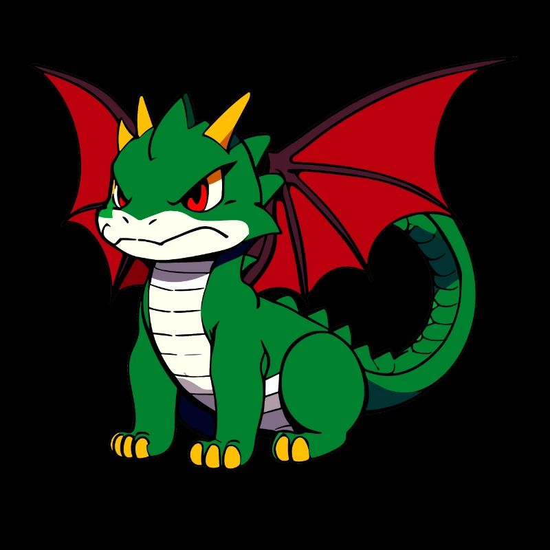 Cute Grumpy Dragon