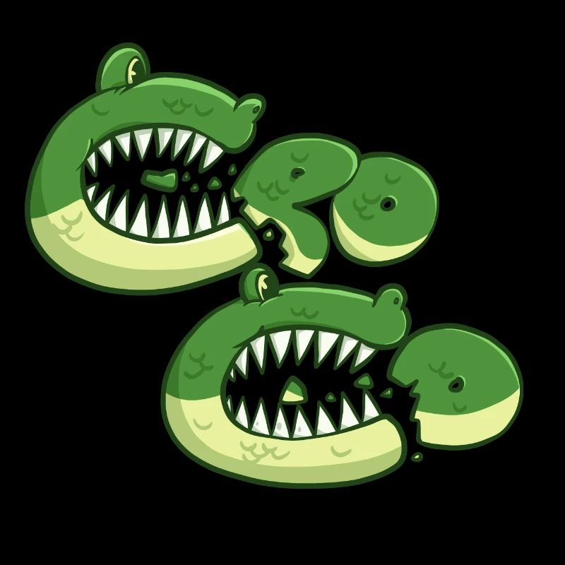 Croco affamé
