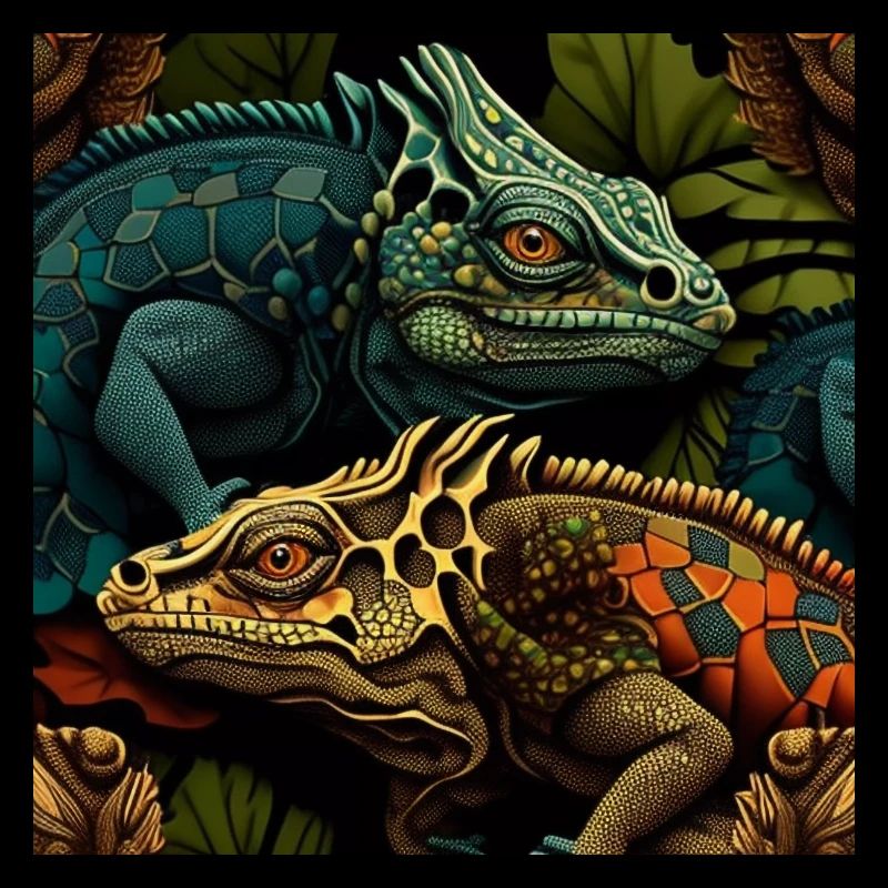 Leguan-Duo