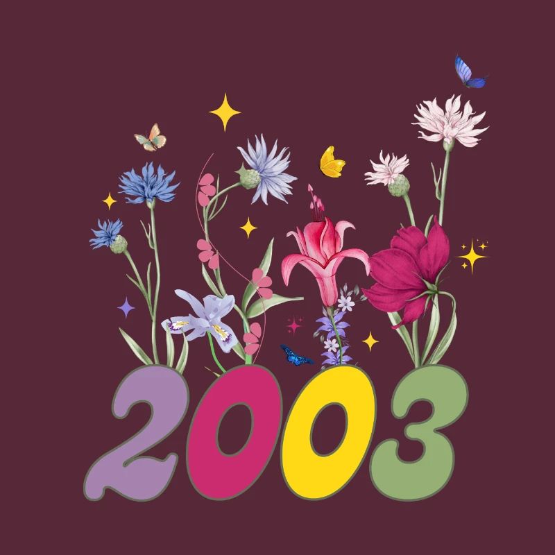 Année de naissance 2003 fleurs sauvages