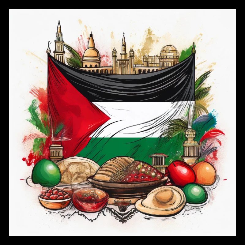 Palestinian Heritage Flag Art