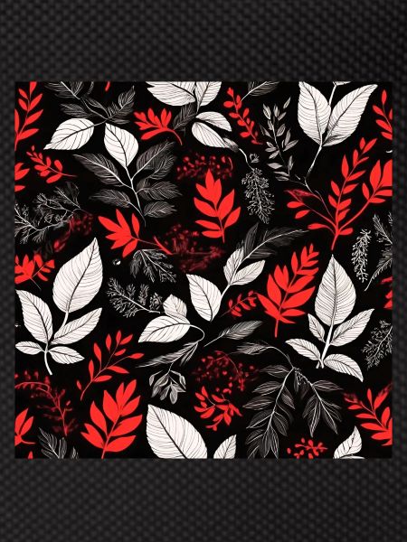 red foliage pattern
