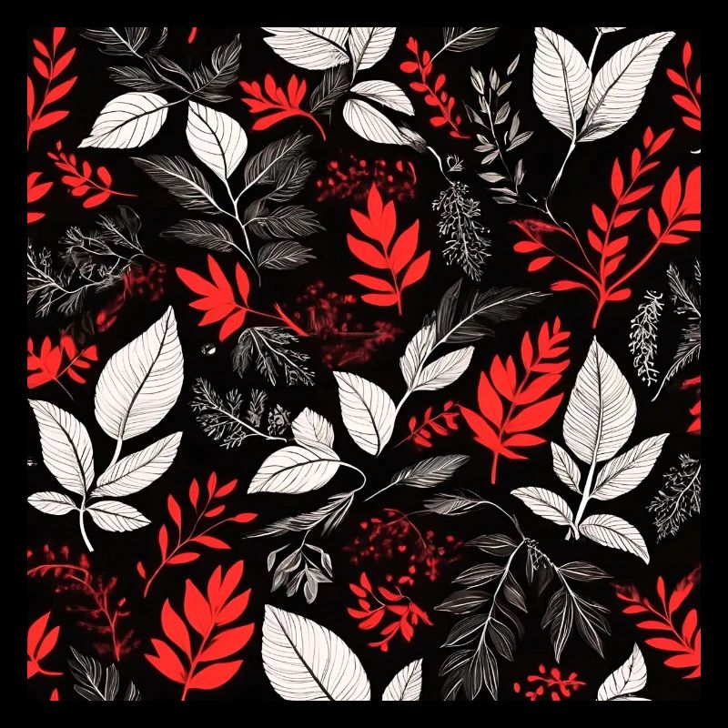 red foliage pattern