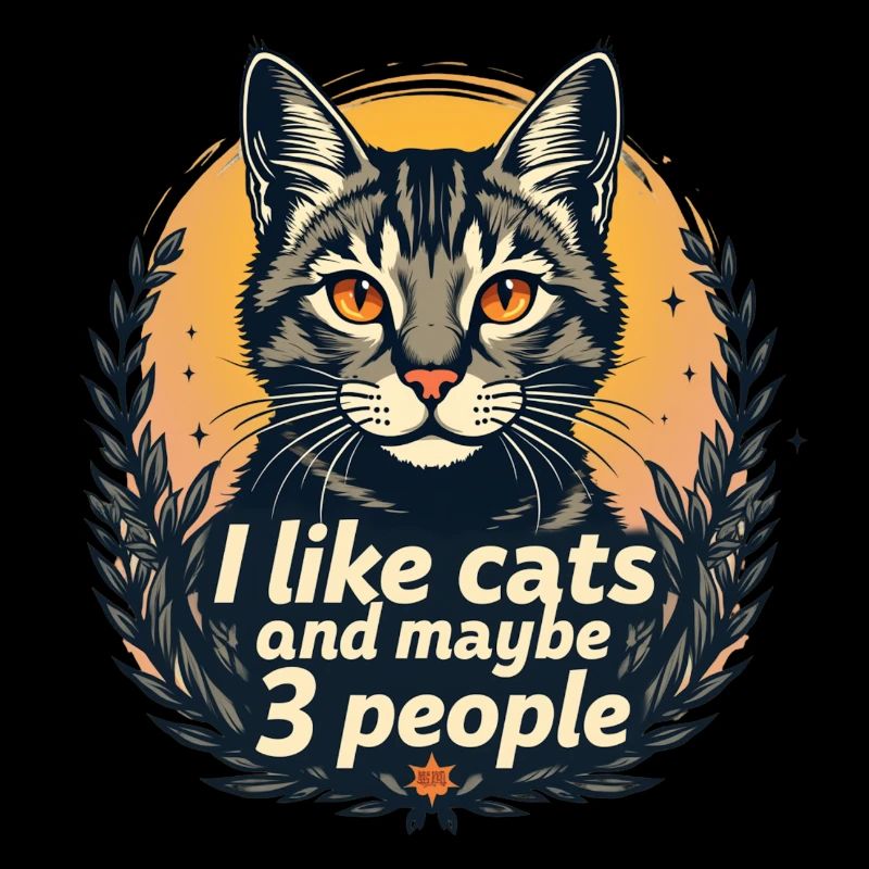 Ich mag Katzen und vielleicht 3 Leute