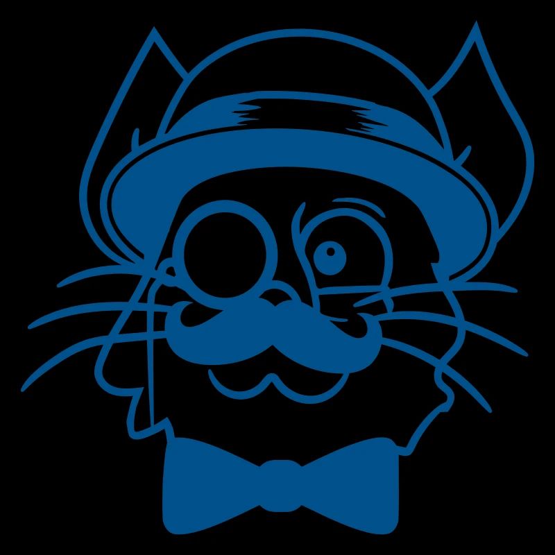 Sir Cat Gentleman Chapeau Costume Monocle Riche M.