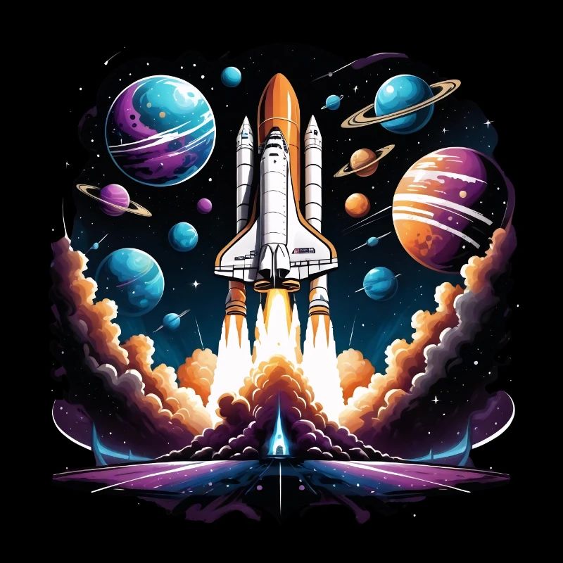 Fusée Astronaute Astronaute Cadeau Spatial Navette