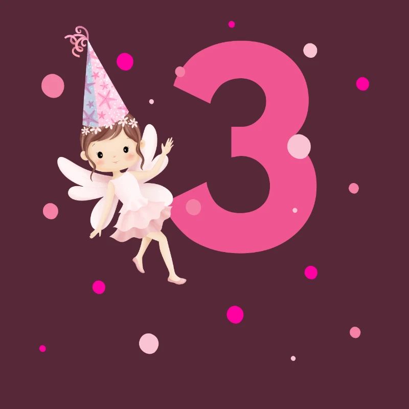 3. Geburtstag rosa Fee