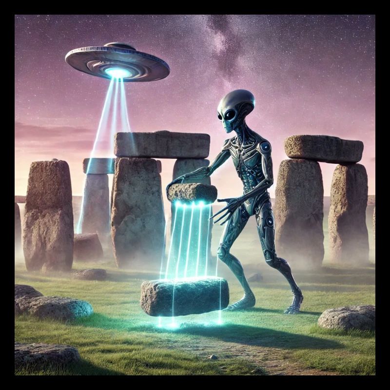 Alien baut Stonehenge