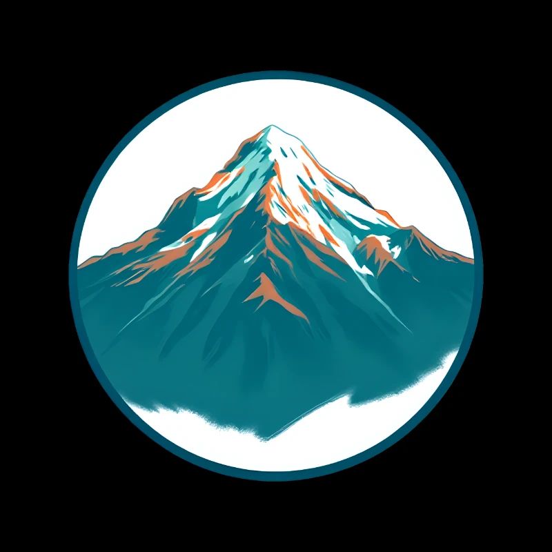 Celestial Mountain Range at Sunrise