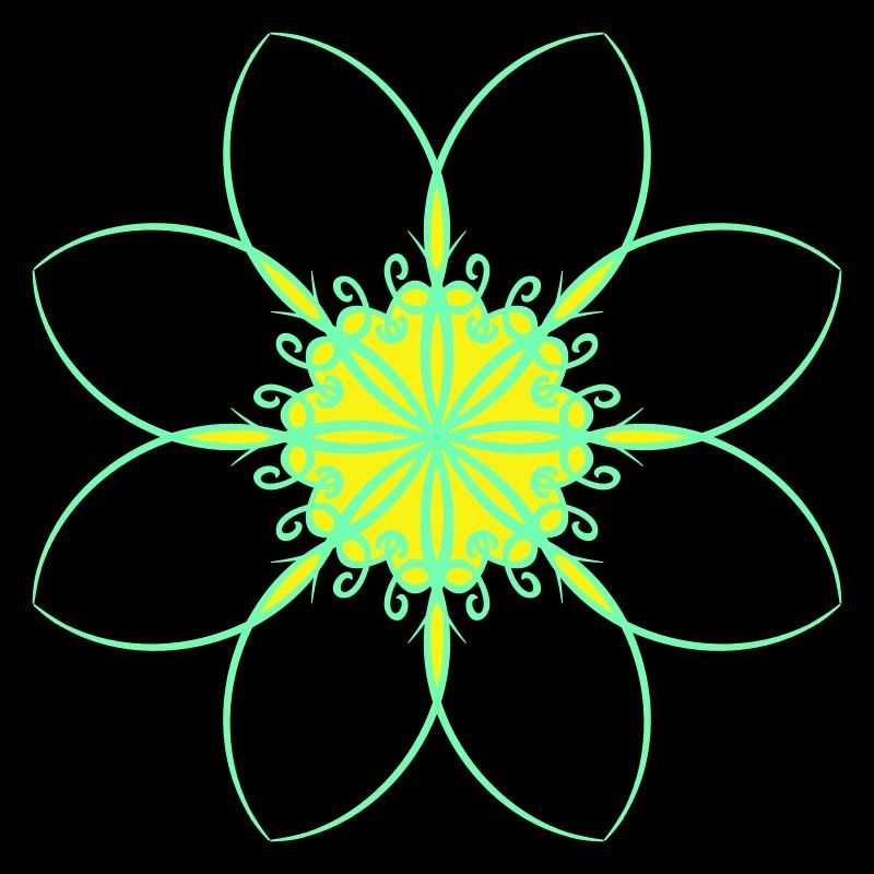 Vert belle fleur Tribal Lines Tattoo Design