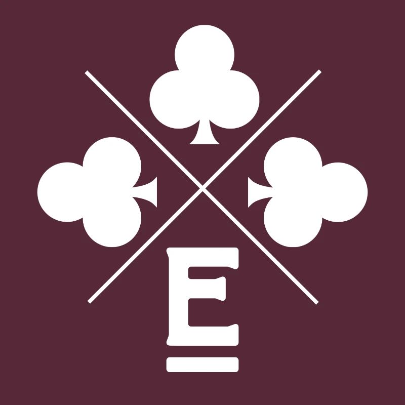 Buchstabe e Glücksklee