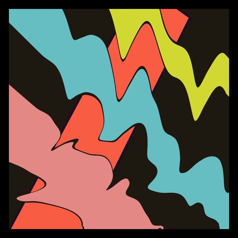 Square orange, with three patterns.