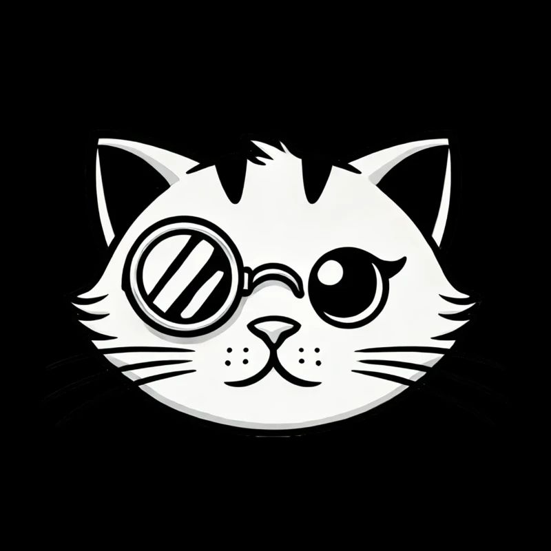 Je ronronne, donc je suis - Philosopher cat design