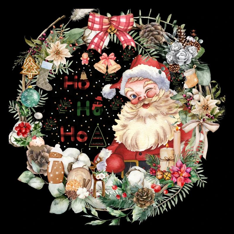 Père Noël avec décoration