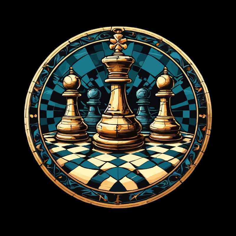 Schach Kreis Brett