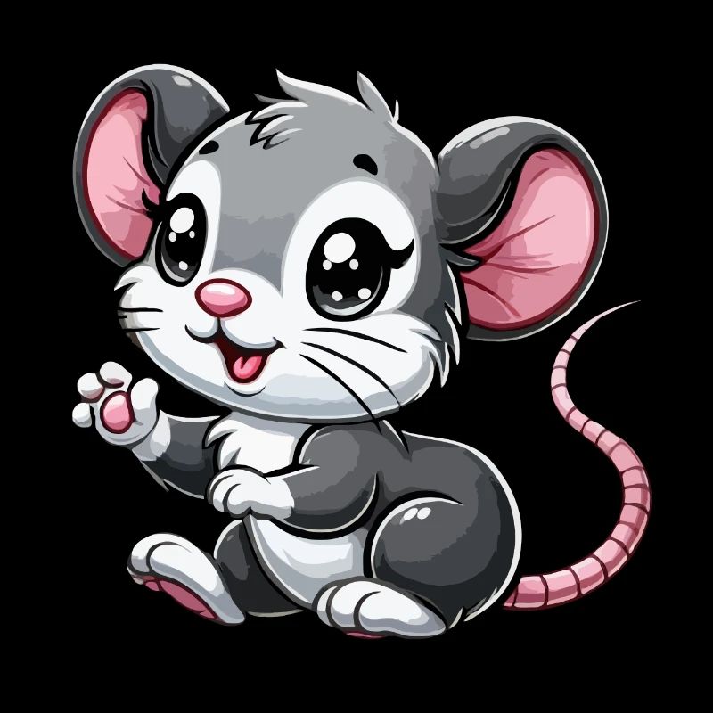 Mouse child waving