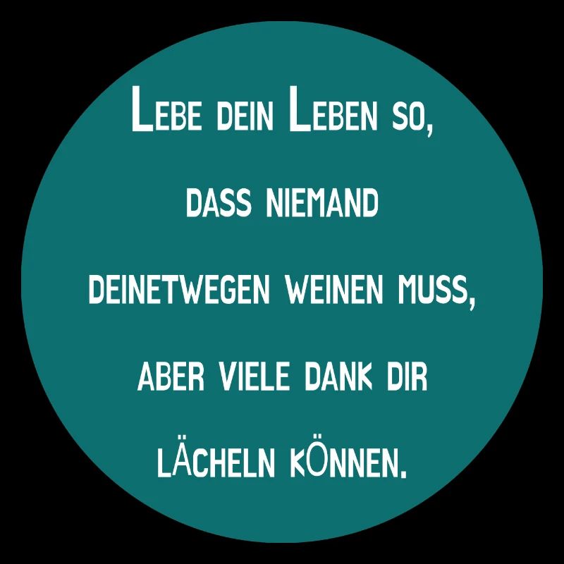 Lebe mit Lächeln