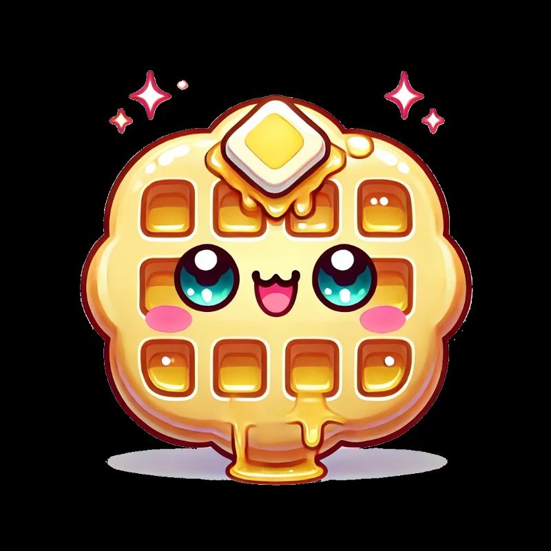 Waffle kawaii waffle cute