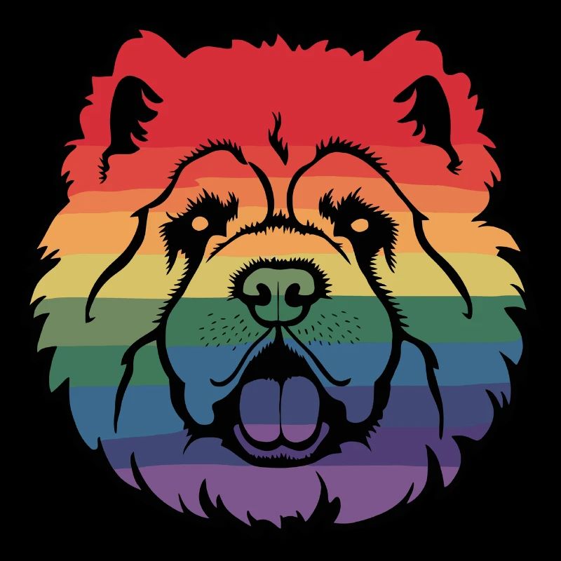 Regenbogen-Chow-Chow