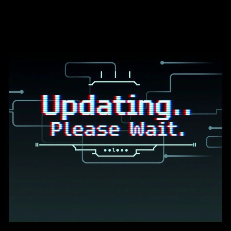 Glitch Update Ladebildschirm