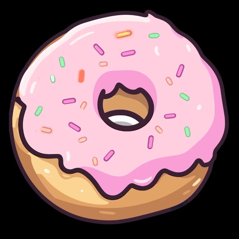 Pinker Zucker Donut